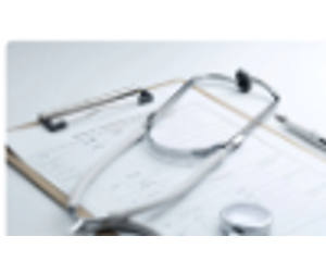 Stethoscope and notepad